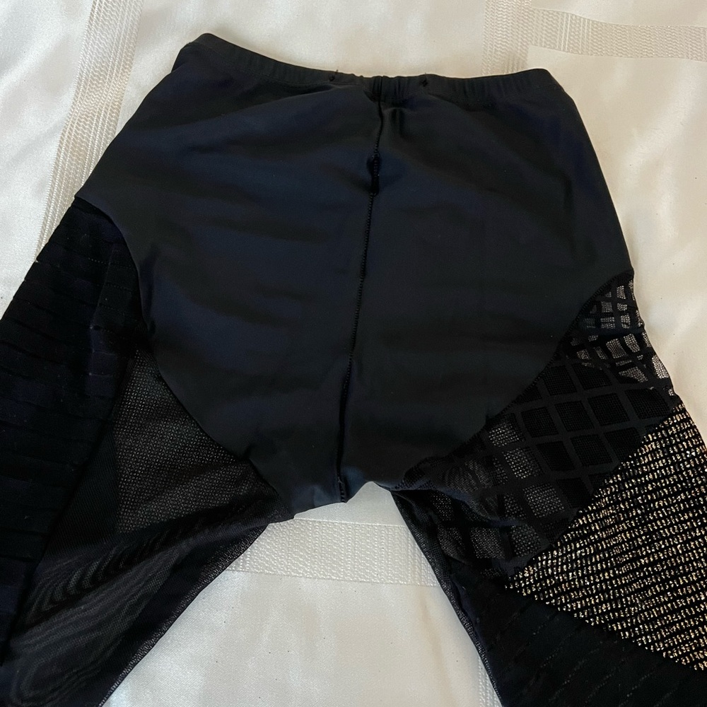 Brian Lichtenberg Glitter Patchwork Leggings - image 5